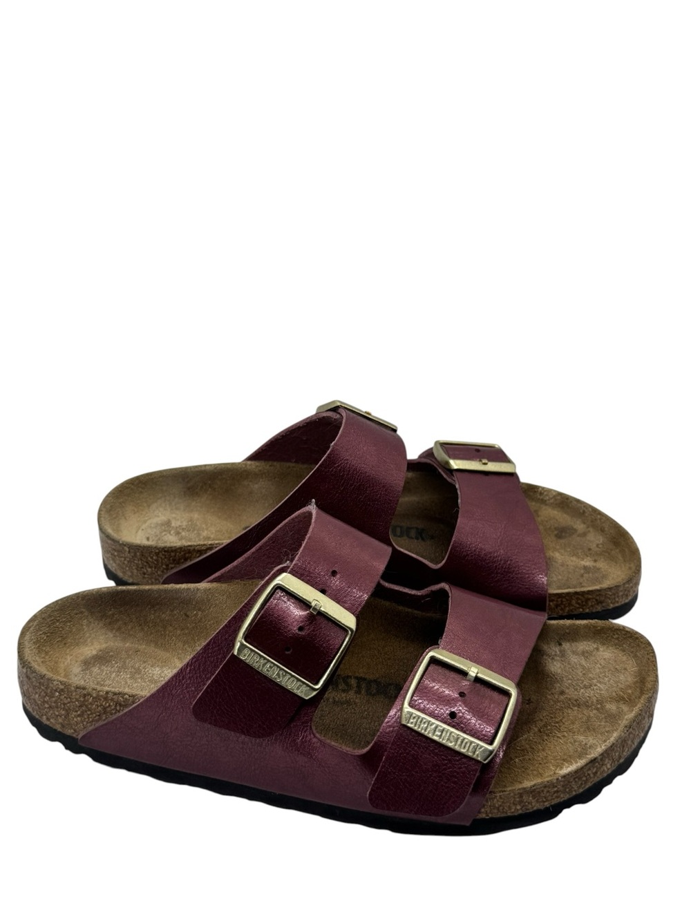 Birkenstock Unisex Arizona Birko-Flor Berry Crush Sandals Narrow EU 38 US M5 L7 - Picture 2 of 12
